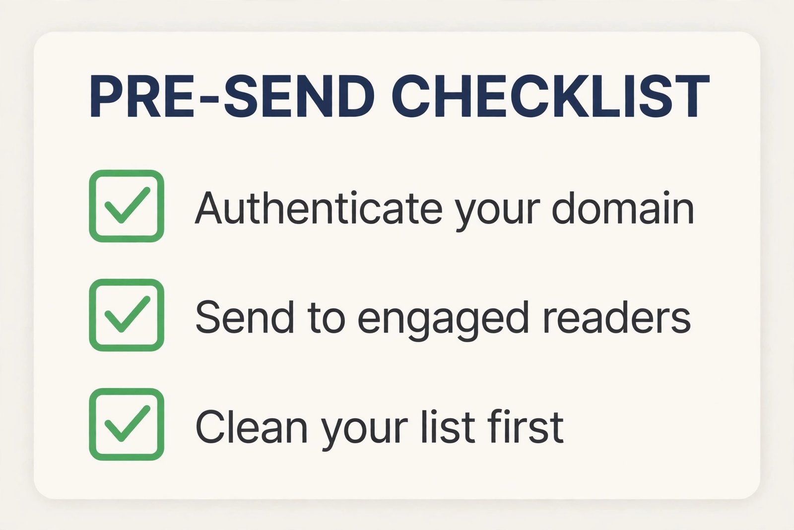 Newsletter deliverability checklist for beginners