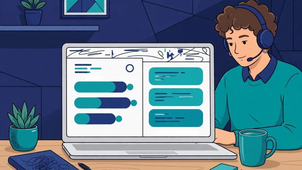 Webinar presenter dashboard with polls and questions