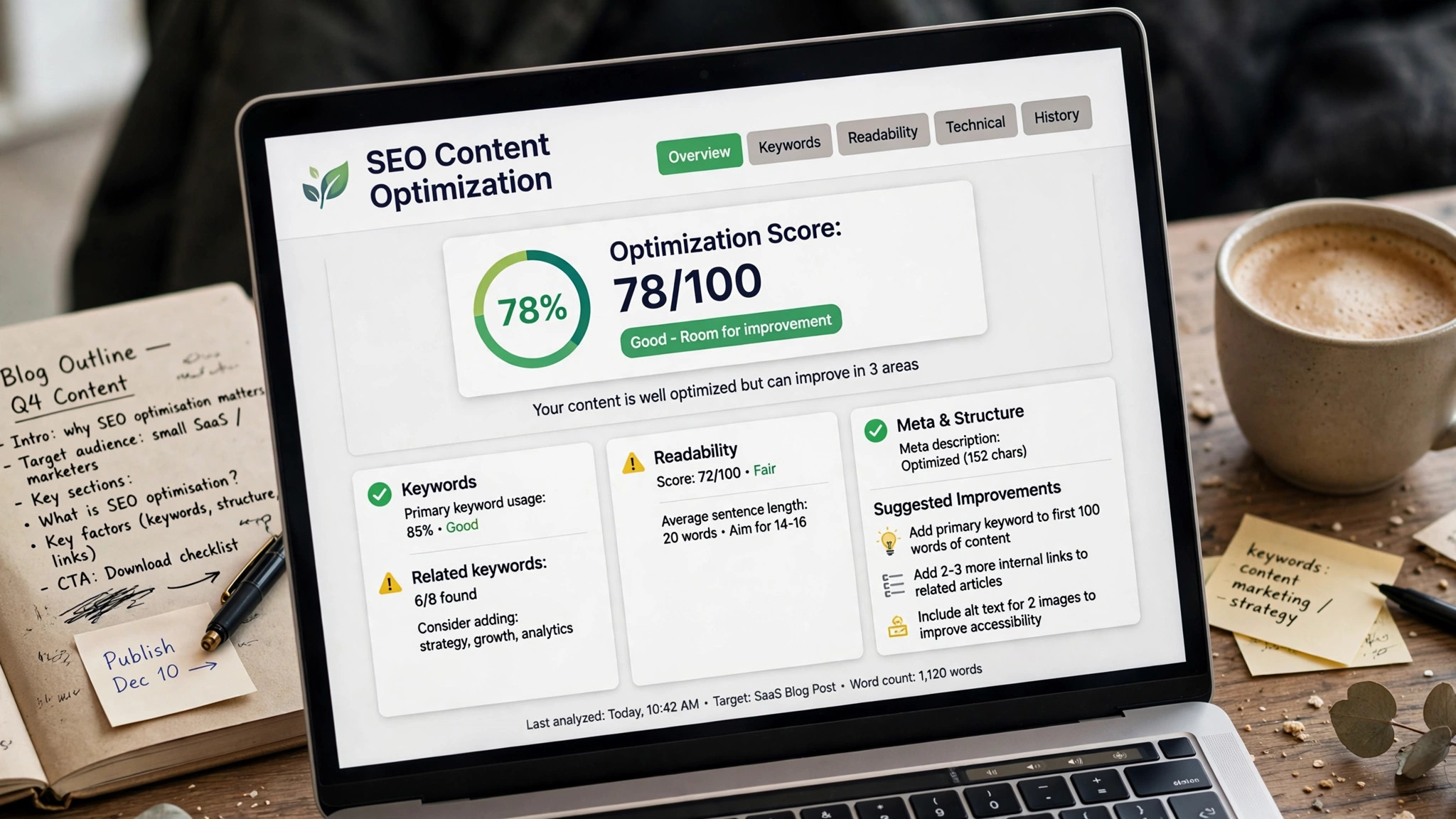 Optimising content with the best AI tools for marketing SEO