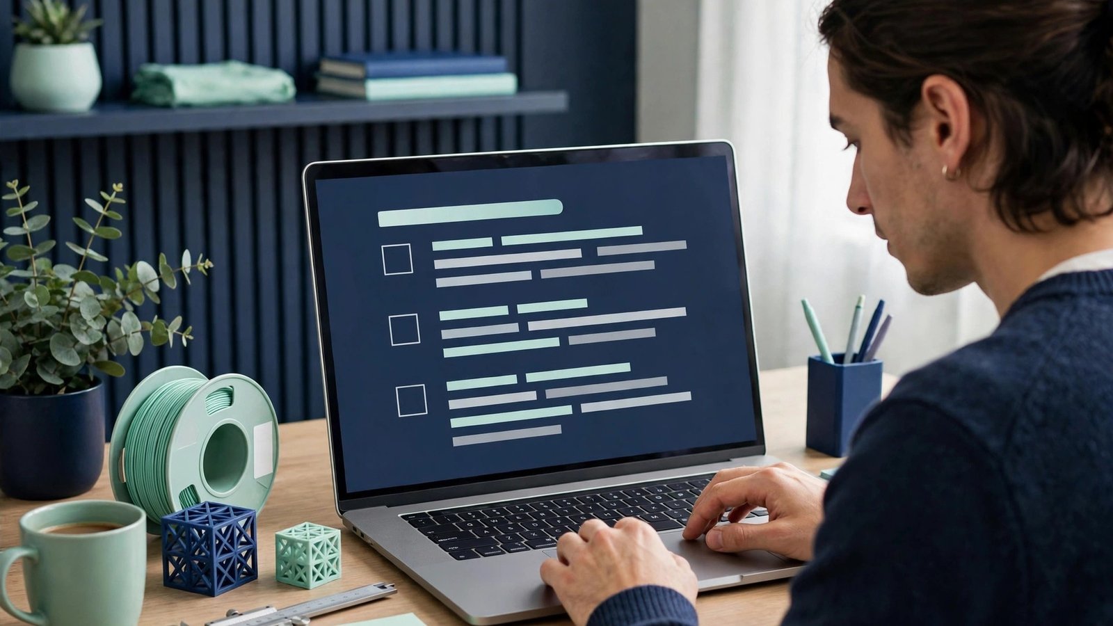 Reviewing a shortlist of tools on screen before testing