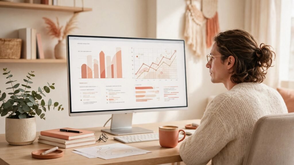 Reviewing a shortlist of tools on screen before testing