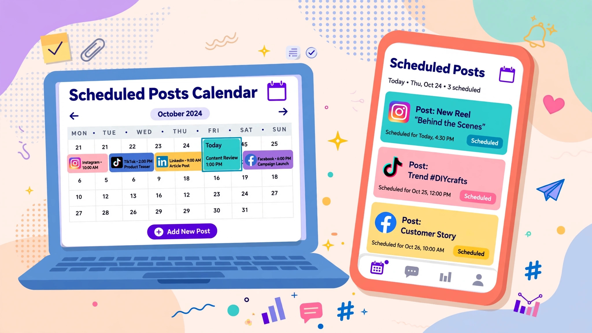 Social scheduling with the best AI tools for marketing