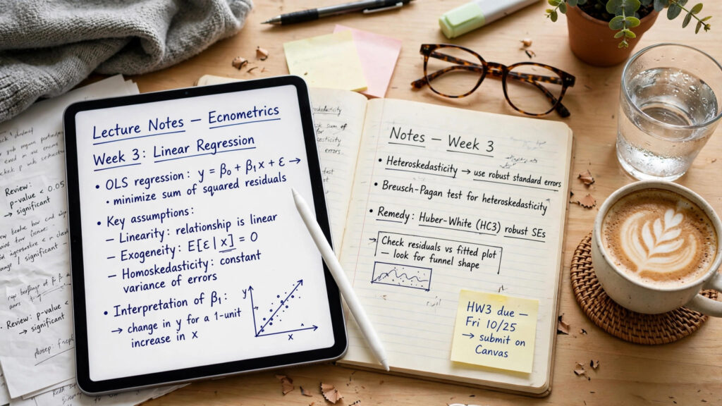 Best note-taking apps for students — handwriting lecture notes on a tablet