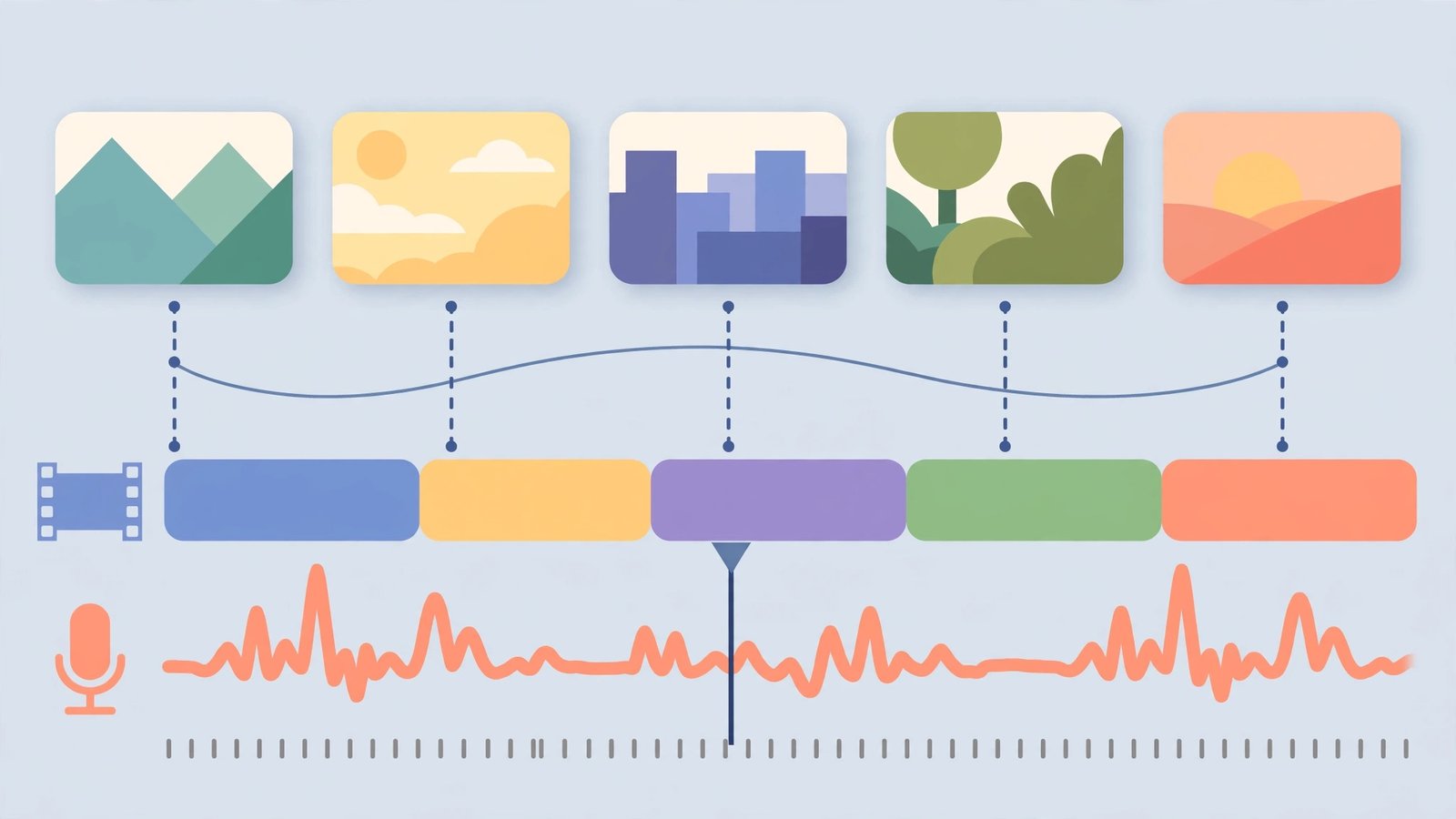Murf studio timeline for voiceover production