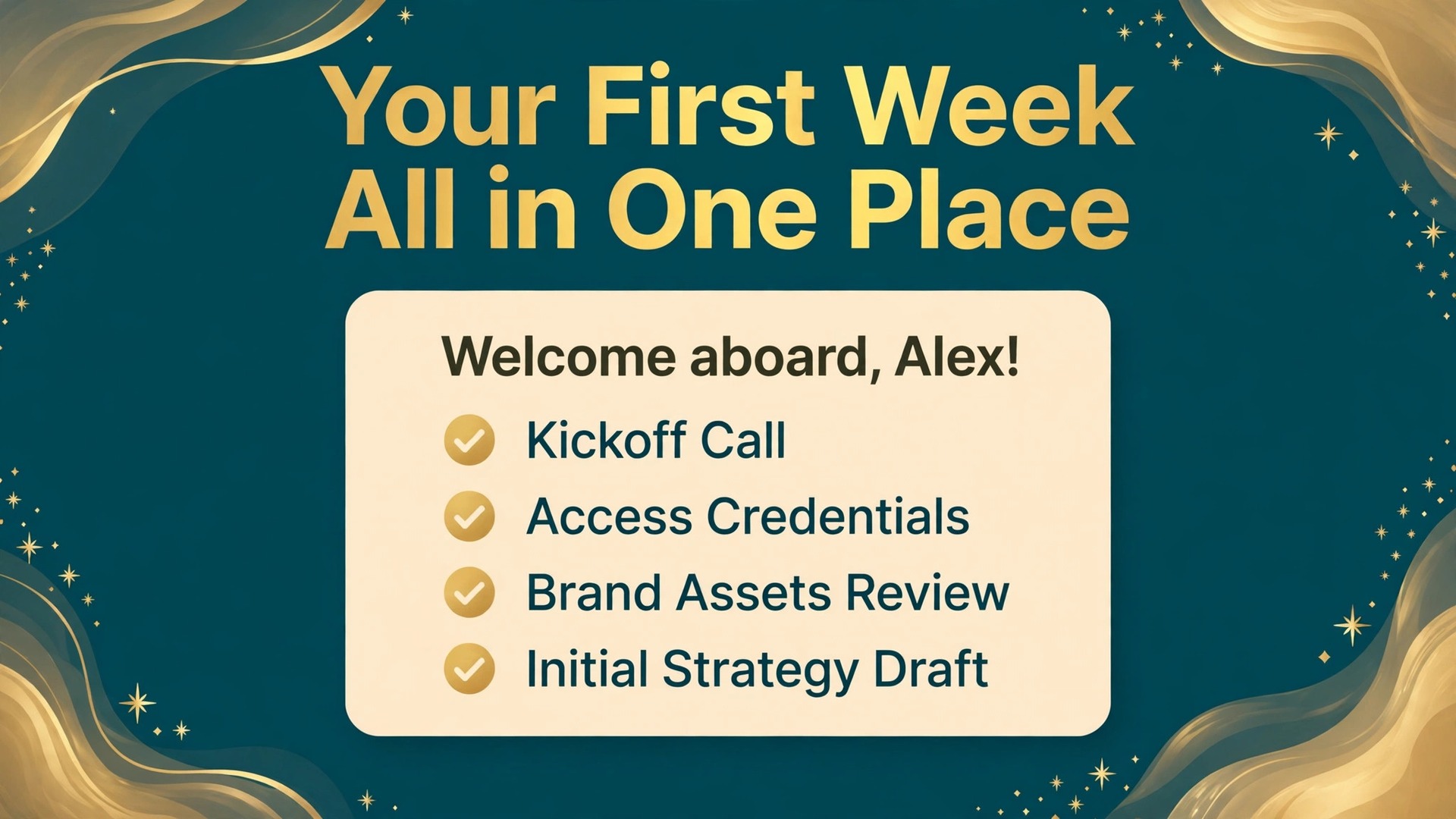 Use Notion AI for client onboarding thumbnail with welcome hub