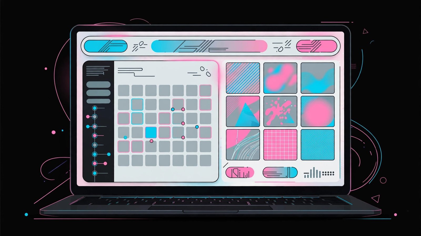 Later visual calendar Instagram grid preview example