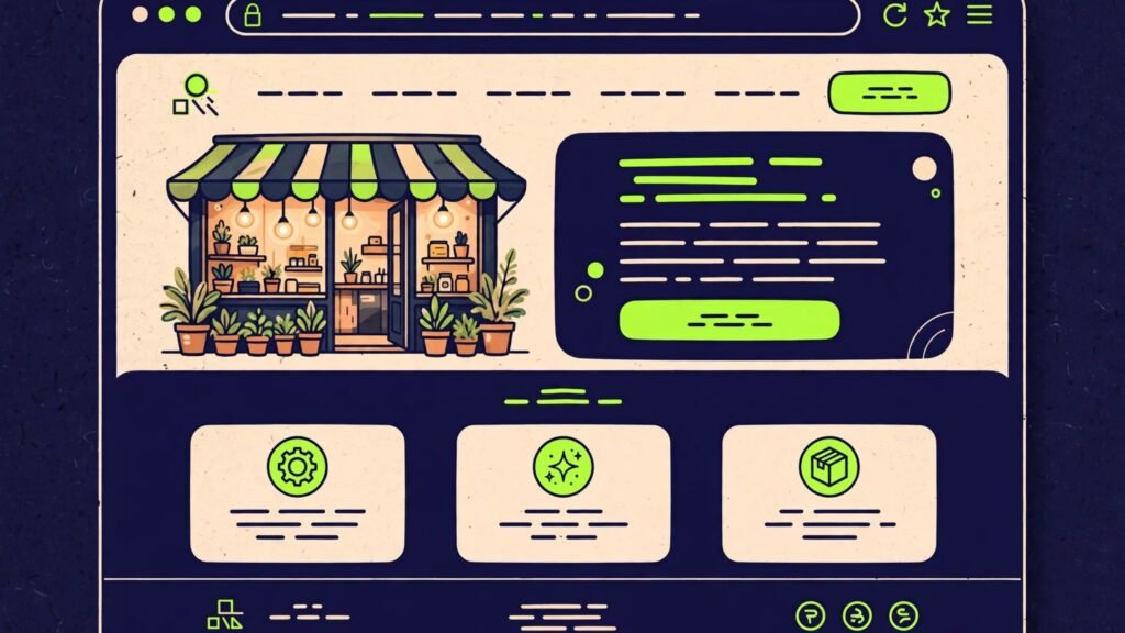 Small business website example built with Wix